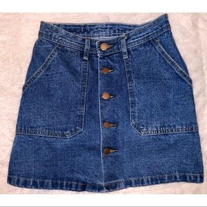 Blue Jean Mini Skirt